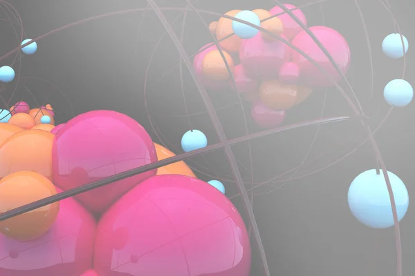 Blurry atom wallpaper — Stock Photo, Image