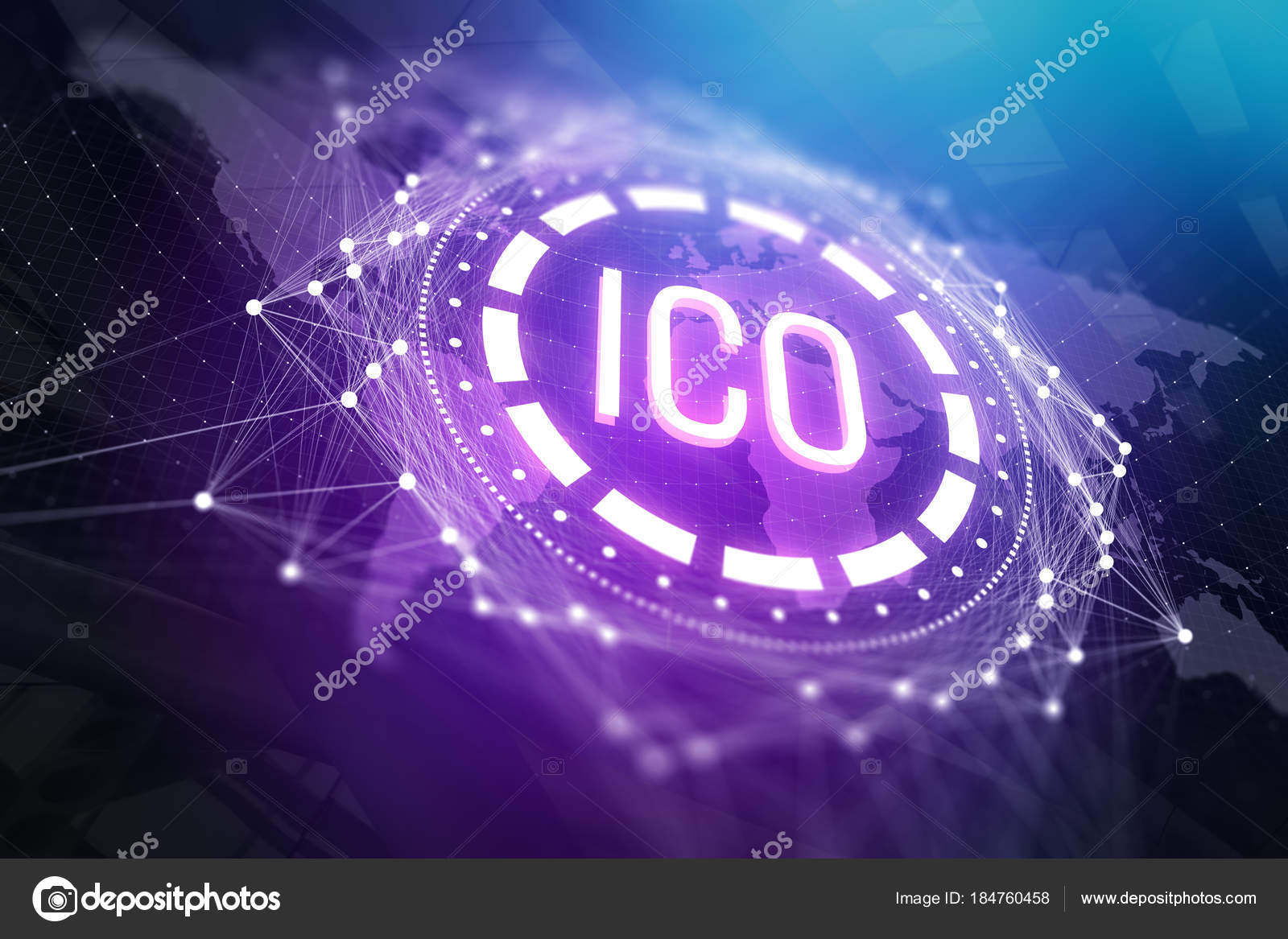 Cryptocurrency and global e-commerce background — Stock Photo © peshkova  #184760458