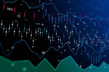 Yatırım ve ticaret arka plan 