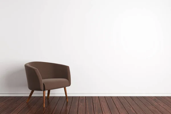 Minimalistisches Interieur mit Sessel — Stockfoto