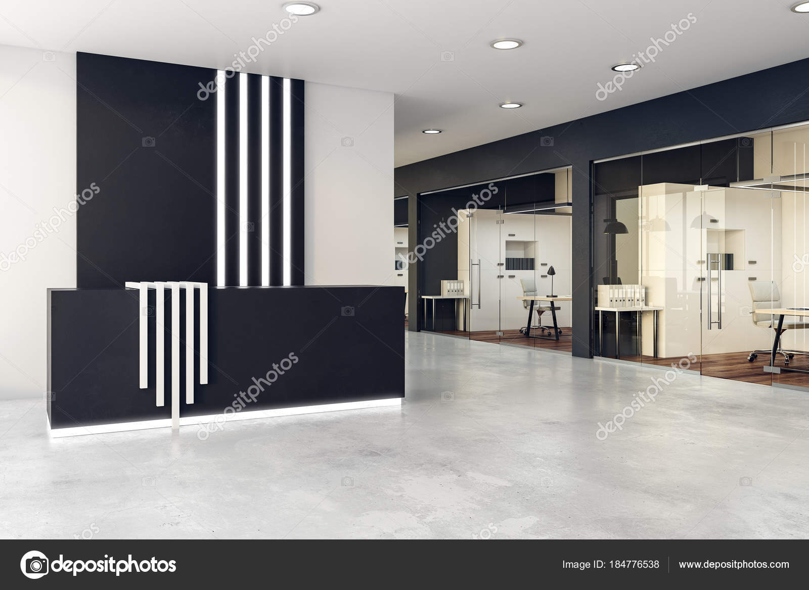 Modern Reception Desk Stock Photo C Peshkova 184776538