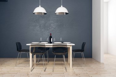 modern mutfak yemek alanında