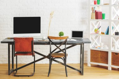 İşyeri ile modern iç 