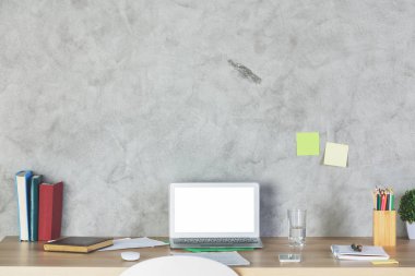 Boş dizüstü ekran ile Designer Danışma