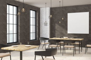 Boş posteri ile modern Restoran 