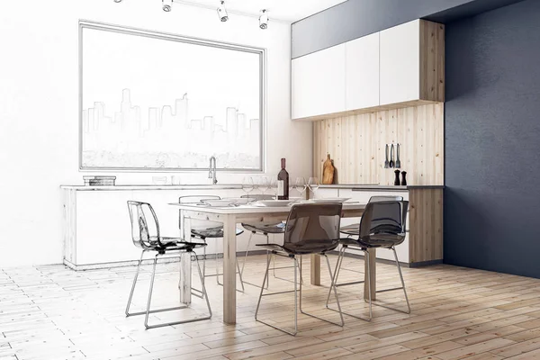 Cucina design e architettura — Foto Stock