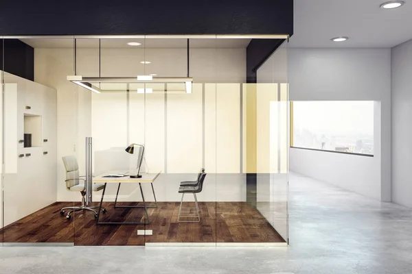 Lusso interno ufficio in vetro — Foto Stock