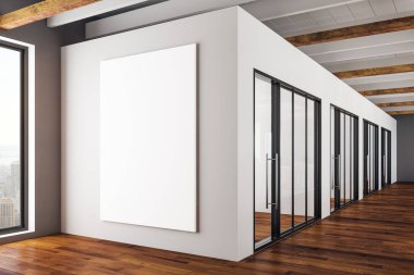 Boş posteri ile modern iç 