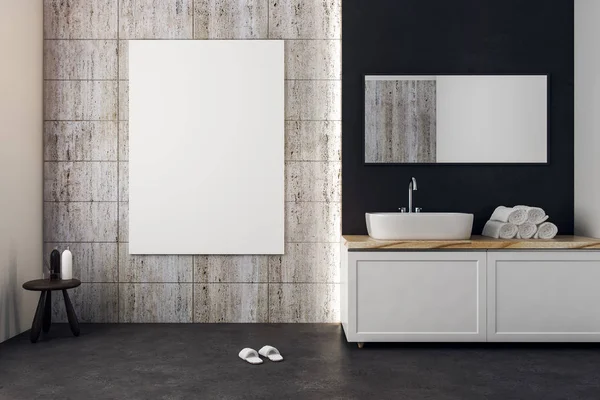 Boş billboard modern banyo — Stok fotoğraf