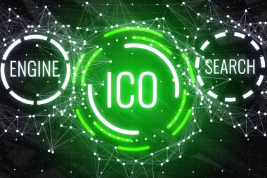 Parlayan ICO arka plan 
