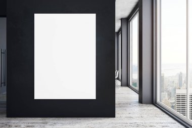 Boş posteri ile yeni iç 