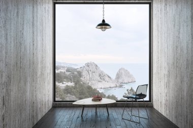 Modern oturma odası ile boşaltmak