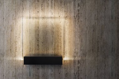 Boş kare neon poster