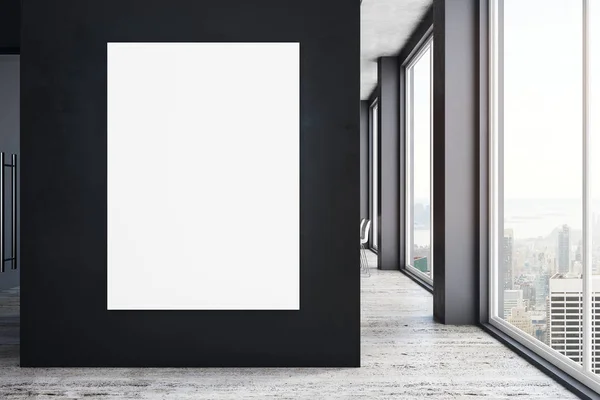 Novo interior com cartaz vazio — Fotografia de Stock