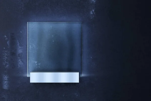 空の正方形ネオン バナー — ストック写真