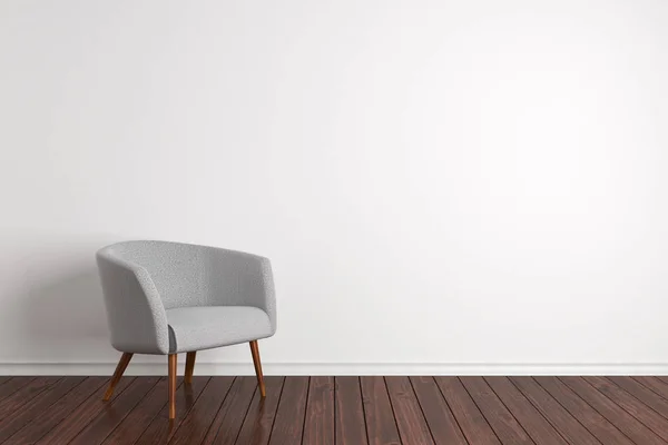 肘掛け椅子とシンプルな内装 — ストック写真