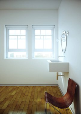 Modern banyo iç mimarisi 