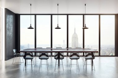 Modern konferans odasının içi 