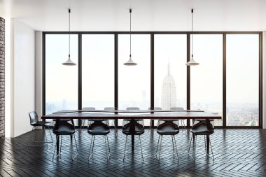 Bright meeting room interior 