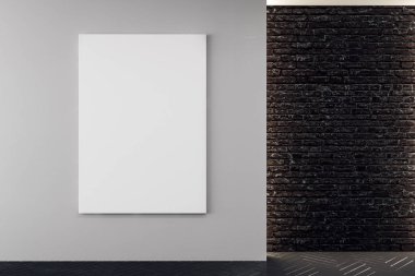 Çağdaş iç boş posteri ile duvar 
