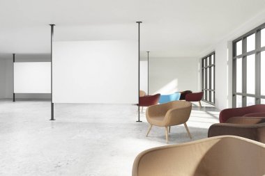 Boş posteri ile modern iç 