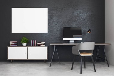 Beton office işyeri ile 