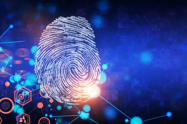 Creative fingerprint background — Stock Photo, Image