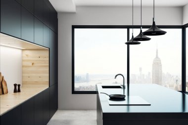 Beton mutfak studio iç 