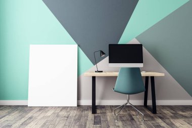 Poster ve işyeri ile iç 