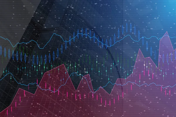 Befektetési és piaci koncepció — Stock Fotó