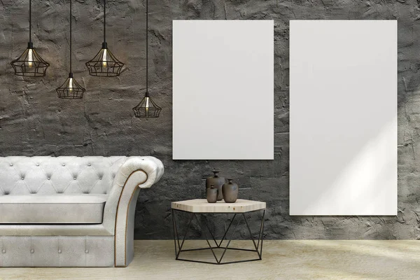 Çağdaş salon posteri ile 
