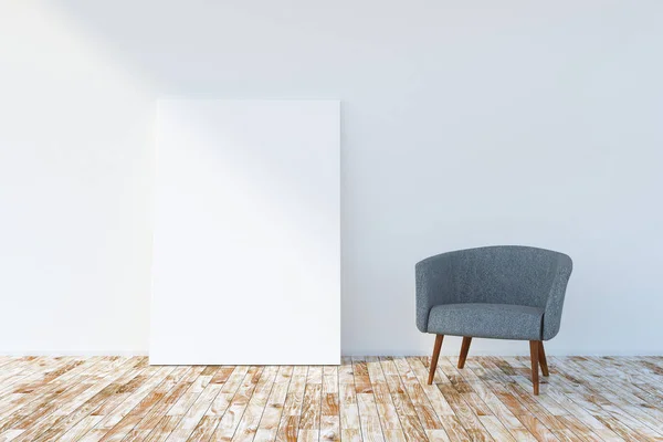 Modern living room with poster — Stock Photo, Image