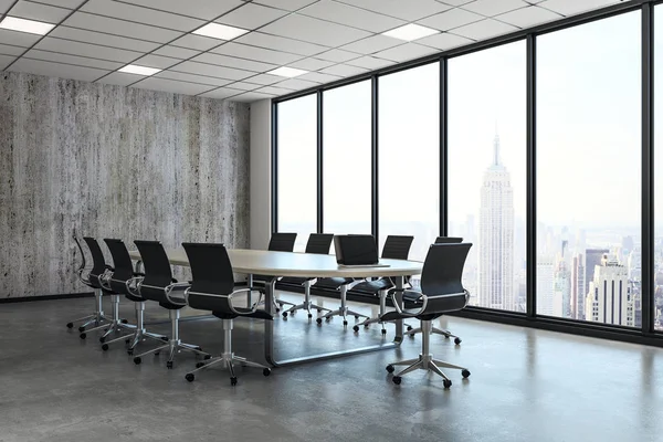 New conference room with city view — Stock Photo, Image