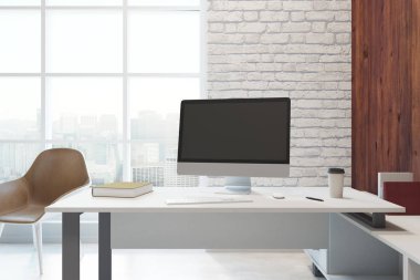 Çalışma alanı ile modern ofis 