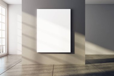 Boş posteri ile modern iç 