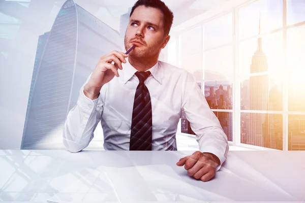 Success and workplace concept — Stock Photo, Image