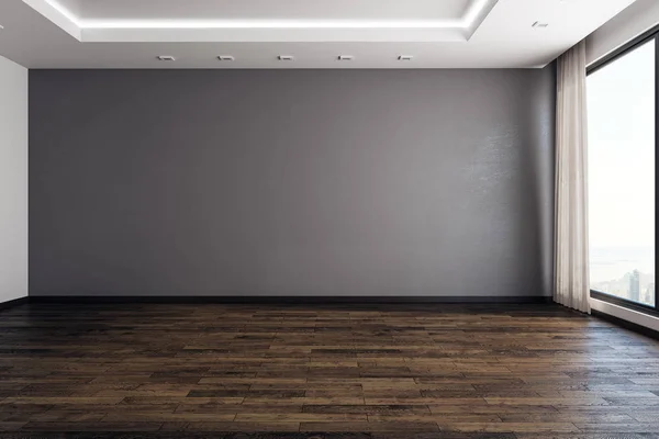 Modern interiör med tomma vägg — Stockfoto