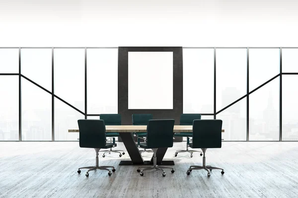 Contemporary conference room with banner — Stock Photo, Image