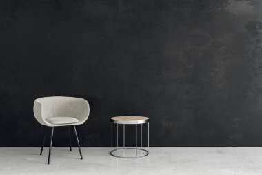 Boş duvar ile çağdaş iç