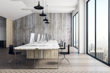 Ofis iç coworking ışık 