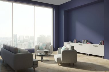 Modern beton oturma odası