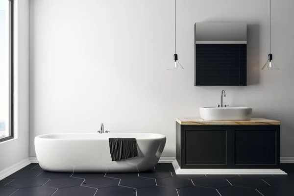 Modern bathroom with copy space — Stock Photo, Image