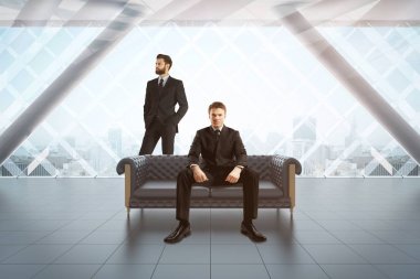 İşadamları modern iç 