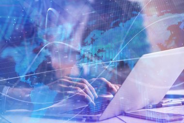 Teknoloji, finans ve ticaret kavramı