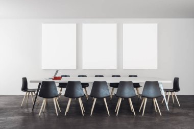 Modern toplantı salonu ile bayrak 