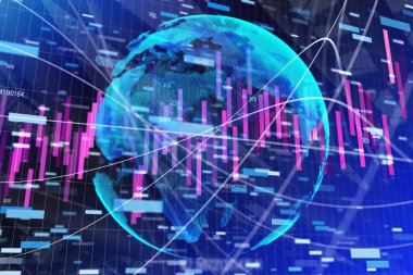 Küre ile yaratıcı forex arka plan