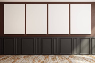 Afiş ile modern beton iç 