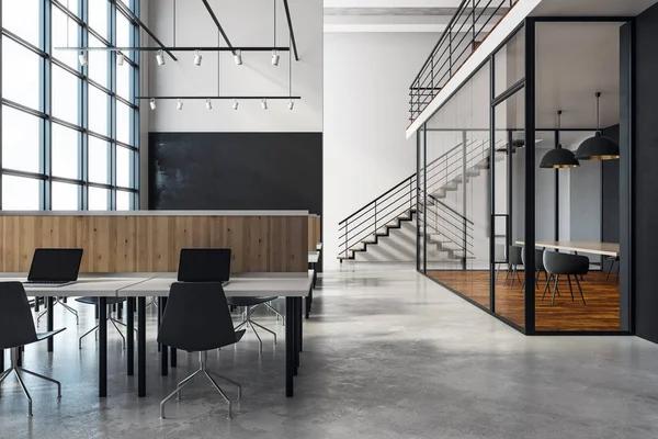 Bureau de coworking contemporain intérieur — Photo