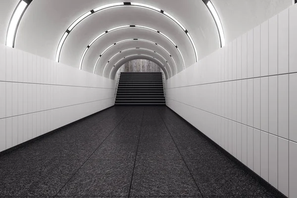 White subway metro — Stock Photo, Image