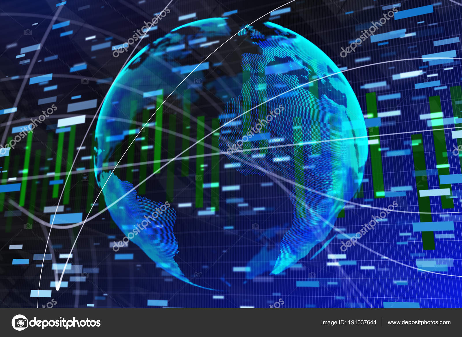 Abstrakta Forex Tapet Med Globe Stockfotografi C Peshkova 191037644 - 